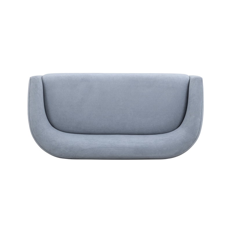 Jordan Baby Blue Textured Velvet Loveseat