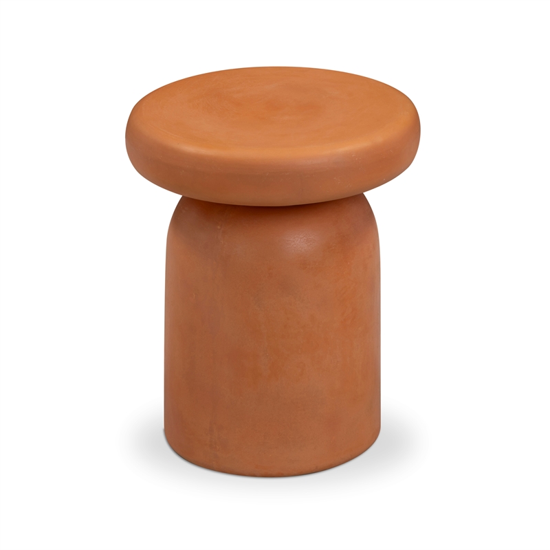 Lydia Orange Concrete Indoor/Outdoor Side Table