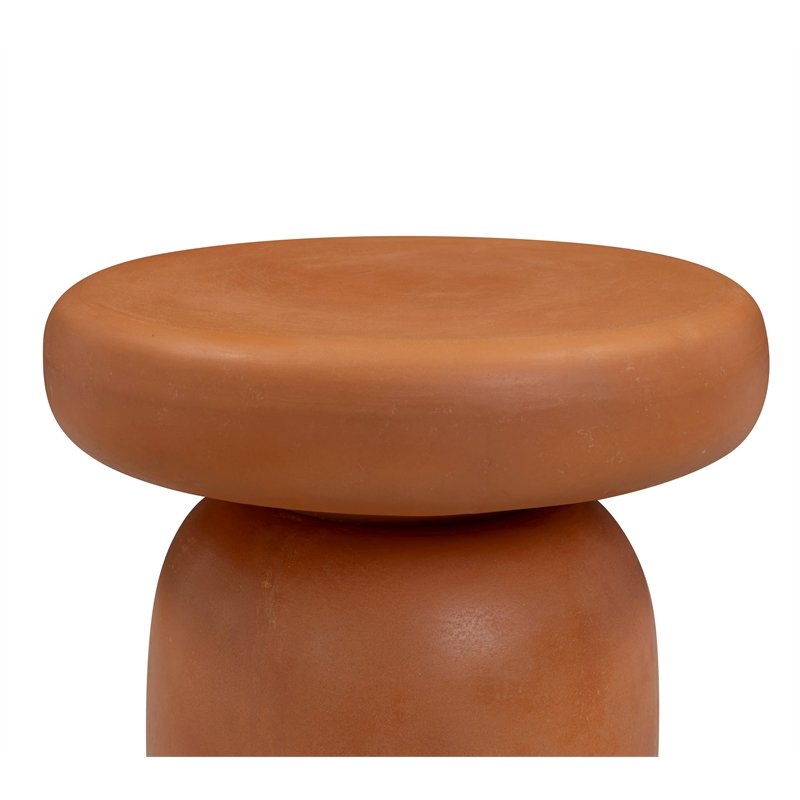 Lydia Orange Concrete Indoor/Outdoor Side Table