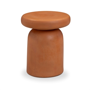 Lydia Orange Concrete Indoor/Outdoor Side Table