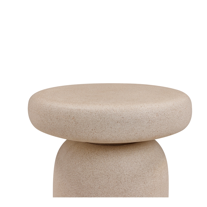 Lydia Cream Concrete Indoor/Outdoor Side Table