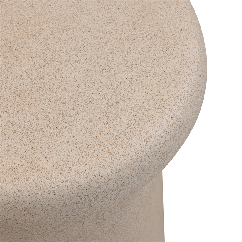 Lydia Cream Concrete Indoor/Outdoor Side Table