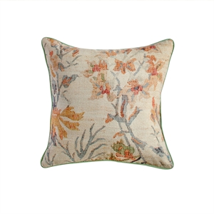 Taman Natural Cotton Accent Pillow in Summer Florals