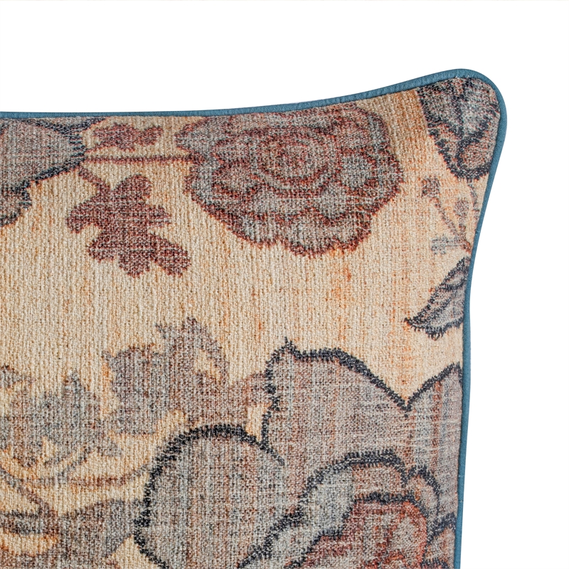 Taman Natural Cotton Accent Pillow in Spring Florals