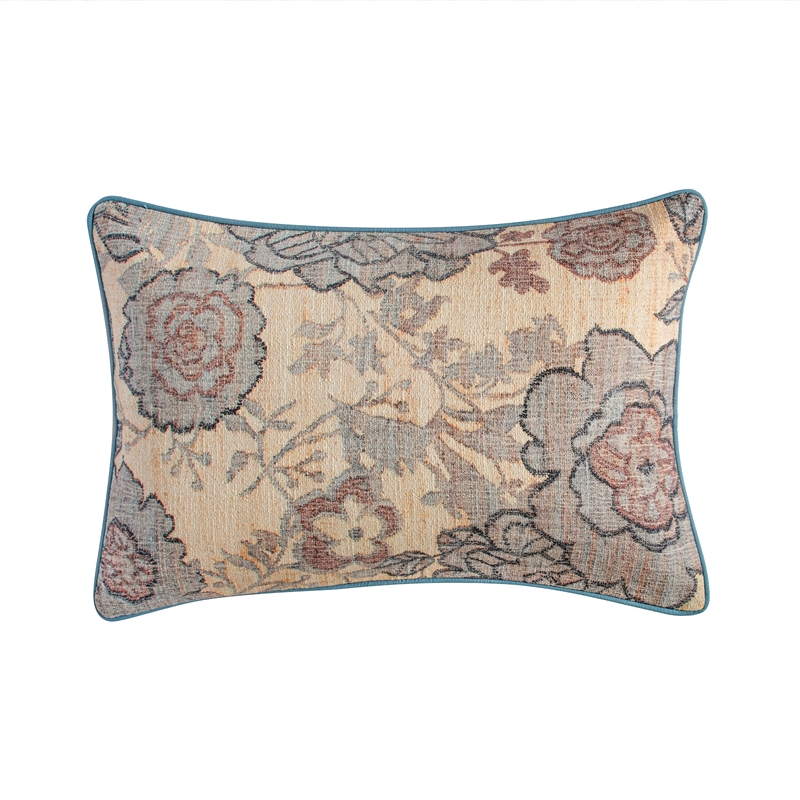 Taman Natural Cotton Accent Pillow in Spring Florals