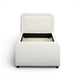 Briella Cream Velvet Trundle Bed