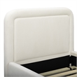 Briella Cream Velvet Trundle Bed