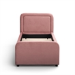 Briella Salmon Velvet Trundle Bed