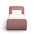 Briella Salmon Velvet Trundle Bed