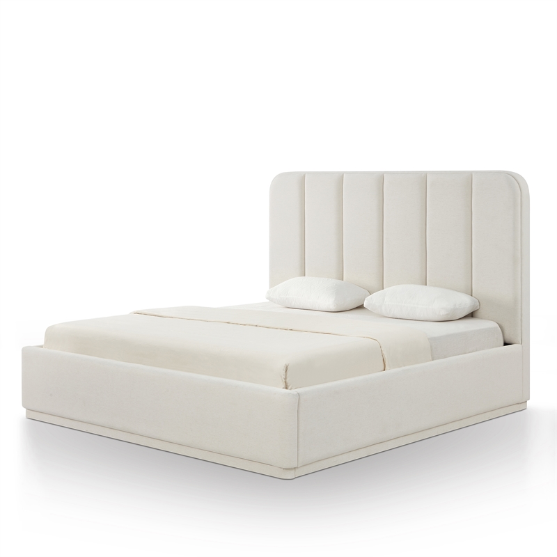Parker Cream Chenille King Bed