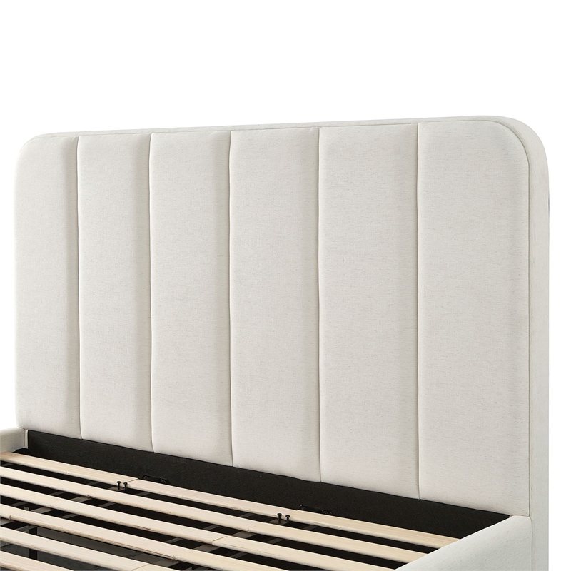 Parker Cream Chenille King Bed