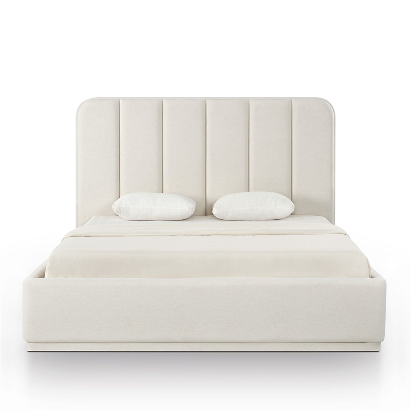 Parker Cream Chenille King Bed