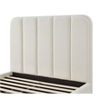 Parker Cream Chenille Queen Bed