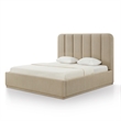 Parker Tan Chenille King Bed