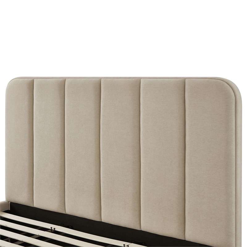 Parker Tan Chenille King Bed
