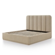 Parker Tan Chenille King Bed