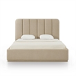Parker Tan Chenille King Bed