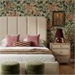 Parker Tan Chenille Queen Bed