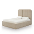 Parker Tan Chenille Queen Bed