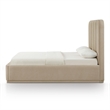 Parker Tan Chenille Queen Bed