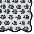 Crissy Cotton Canvas Printed Napkins - Set of 4 - Black Vintage Floral
