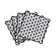 Crissy Cotton Canvas Printed Napkins - Set of 4 - Black Vintage Floral