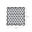Crissy Cotton Canvas Printed Napkins - Set of 4 - Black Vintage Floral