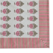 Crissy Cotton Canvas Printed Napkins - Set of 4 - Pink Vintage Floral