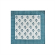 Crissy Cotton Canvas Printed Napkins - Set of 4 - Blue Vintage Floral