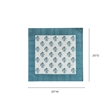 Crissy Cotton Canvas Printed Napkins - Set of 4 - Blue Vintage Floral