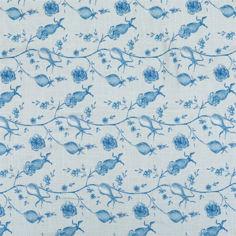 Dolce Baby Blue Natural Cotton Table Cloth 70x120