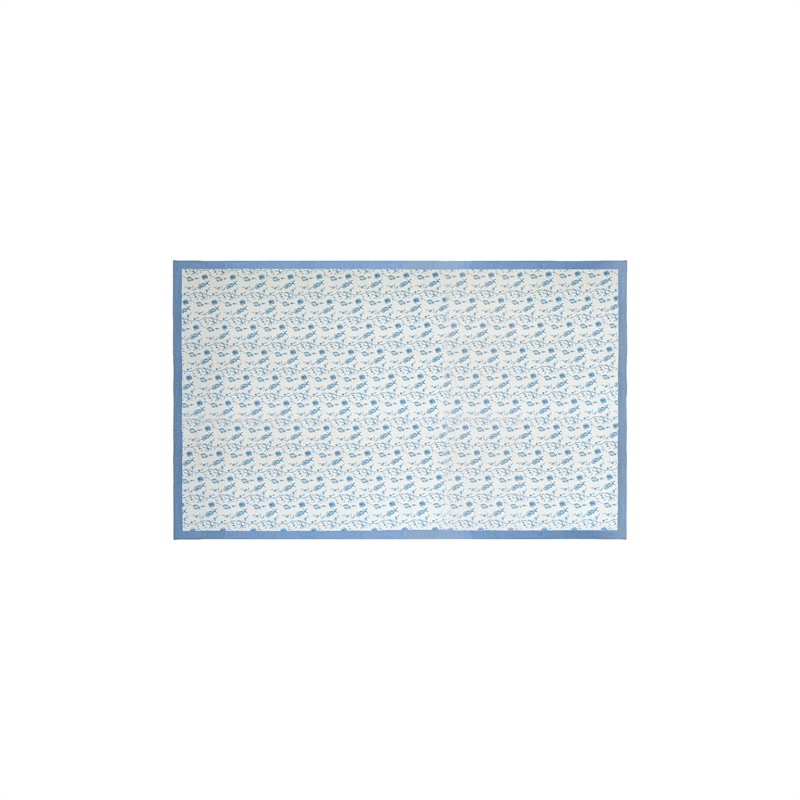 Dolce Baby Blue Natural Cotton Table Cloth 70x120