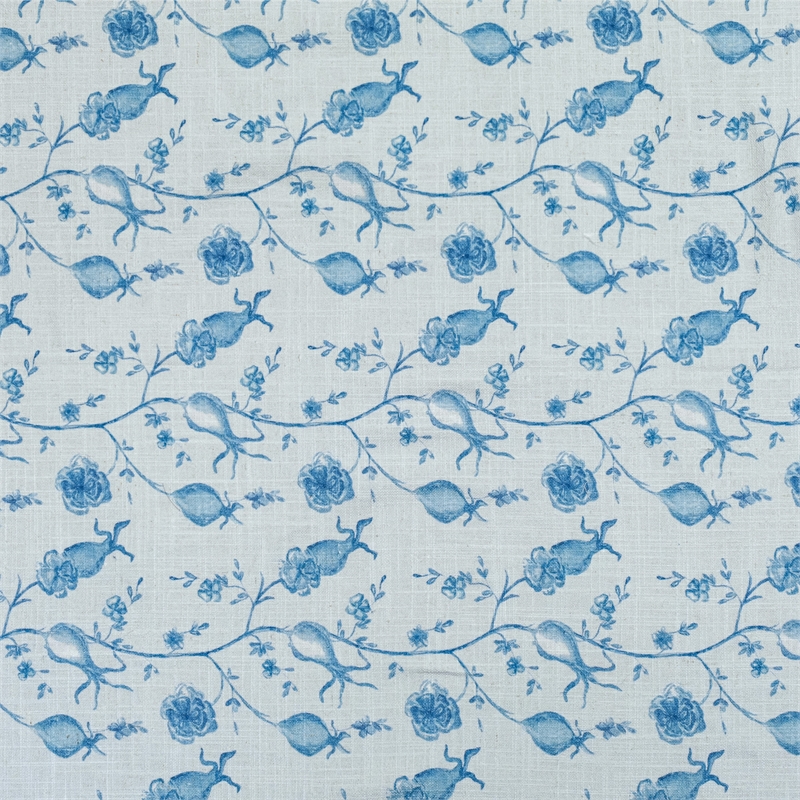 Dolce Baby Blue Natural Cotton Table Cloth 70x140