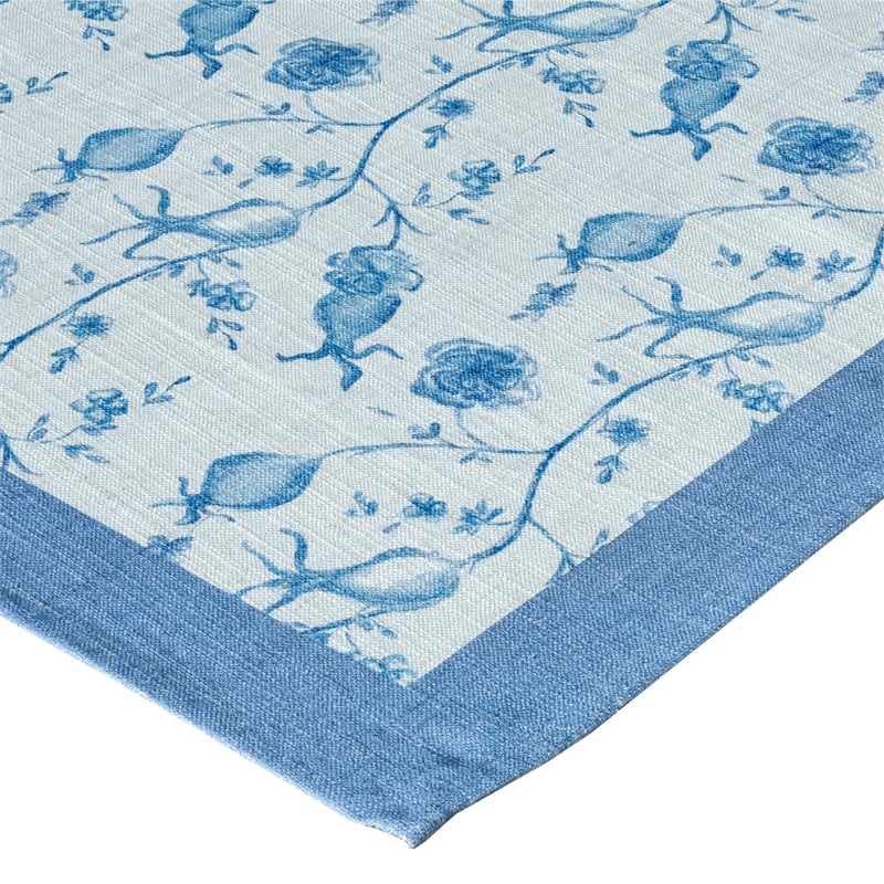 Dolce Baby Blue Natural Cotton Table Cloth 70x140