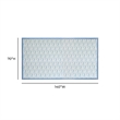 Dolce Baby Blue Natural Cotton Table Cloth 70x140