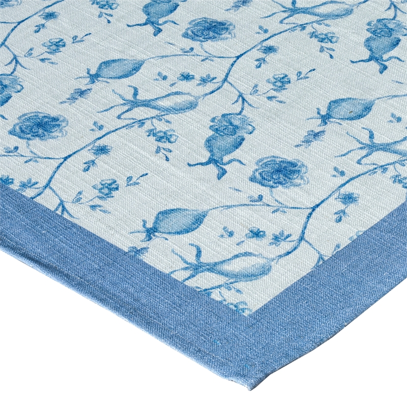 Dolce Baby Blue Natural Cotton Table Cloth 70x160