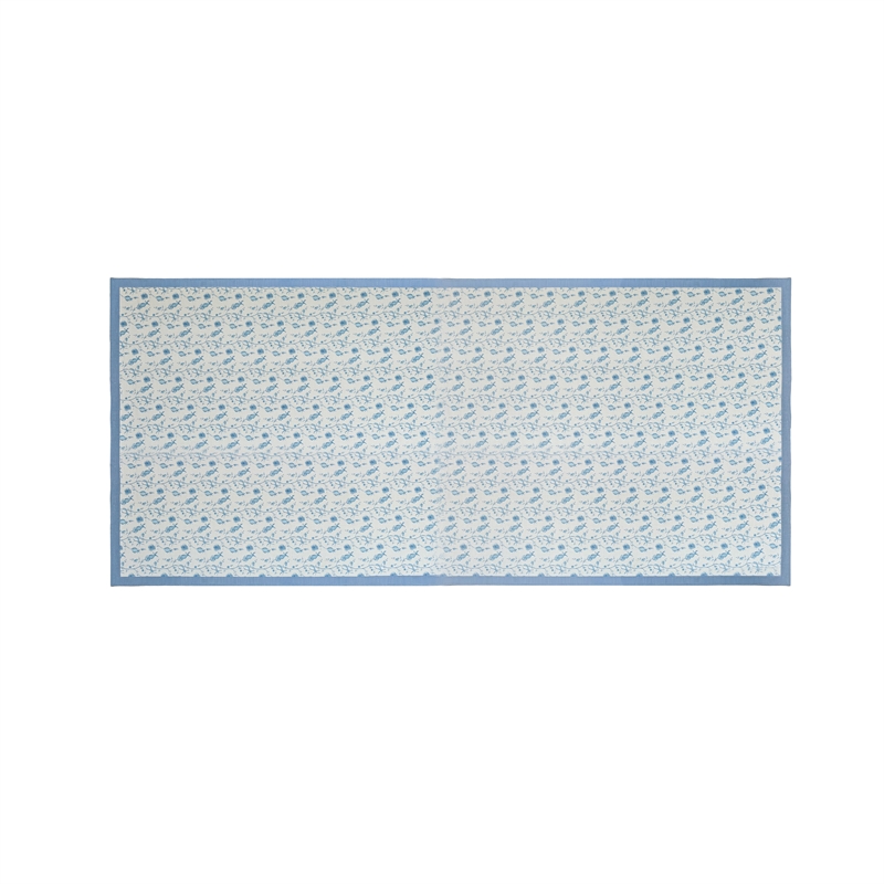 Dolce Baby Blue Natural Cotton Table Cloth 70x160