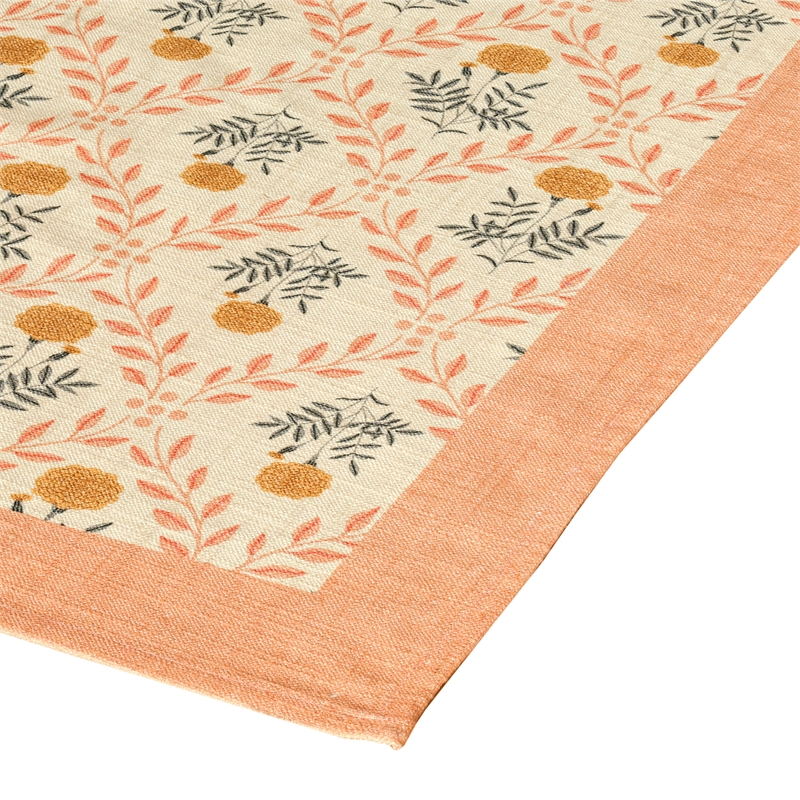 Dolce Blush Pink Natural Cotton Table Cloth 70x120