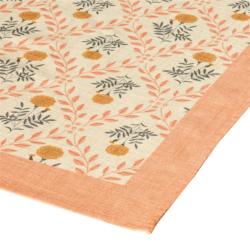 Dolce Blush Pink Natural Cotton Table Cloth 70x140
