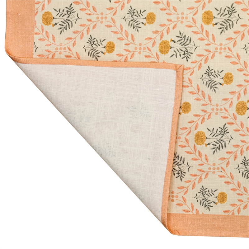 Dolce Blush Pink Natural Cotton Table Cloth 70x140