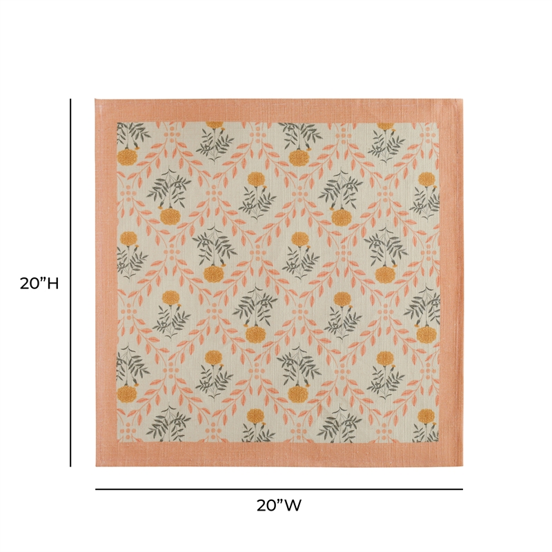 Dolce Blush Pink Natural Cotton Napkin (Set of 4)