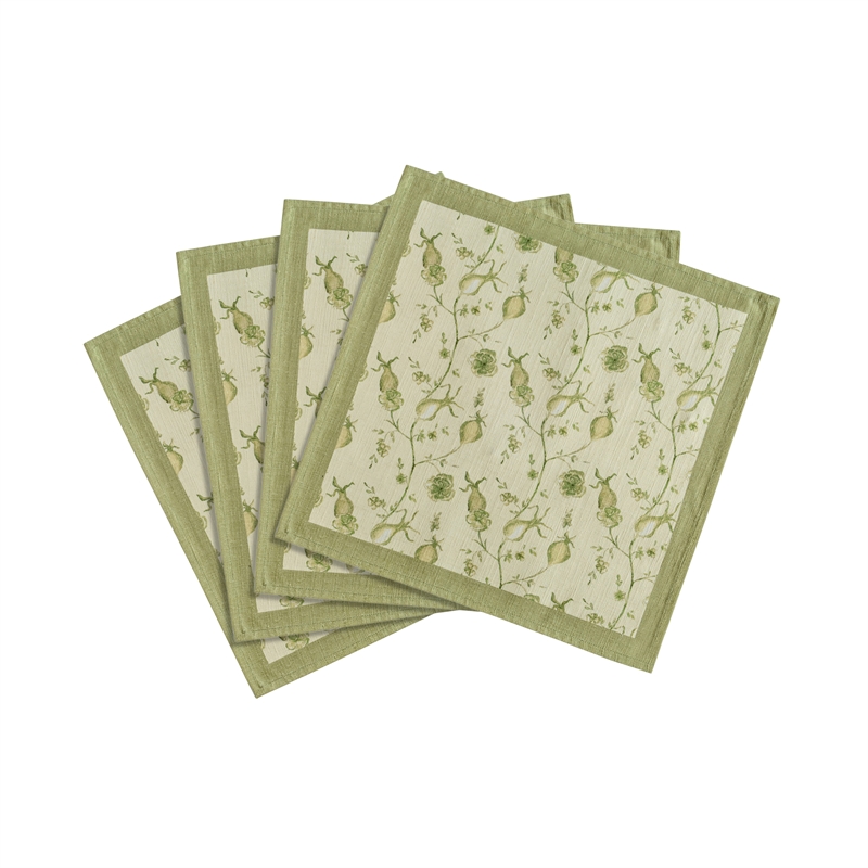 Dolce Olive Green Natural Cotton Napkin (Set of 4)