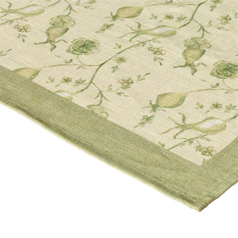 Dolce Olive Green  Natural Cotton Table Cloth 70x140
