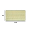 Dolce Olive Green  Natural Cotton Table Cloth 70x140