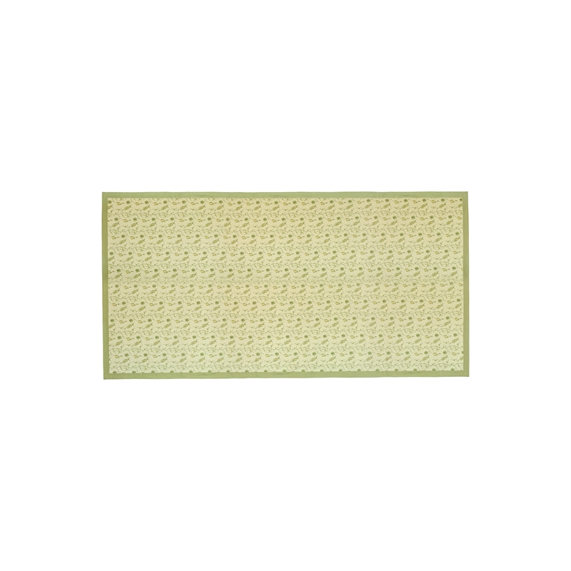 Dolce Olive Green  Natural Cotton Table Cloth 70x140
