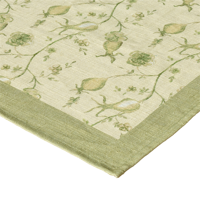 Dolce Olive Green Natural Cotton Table Cloth 70x160