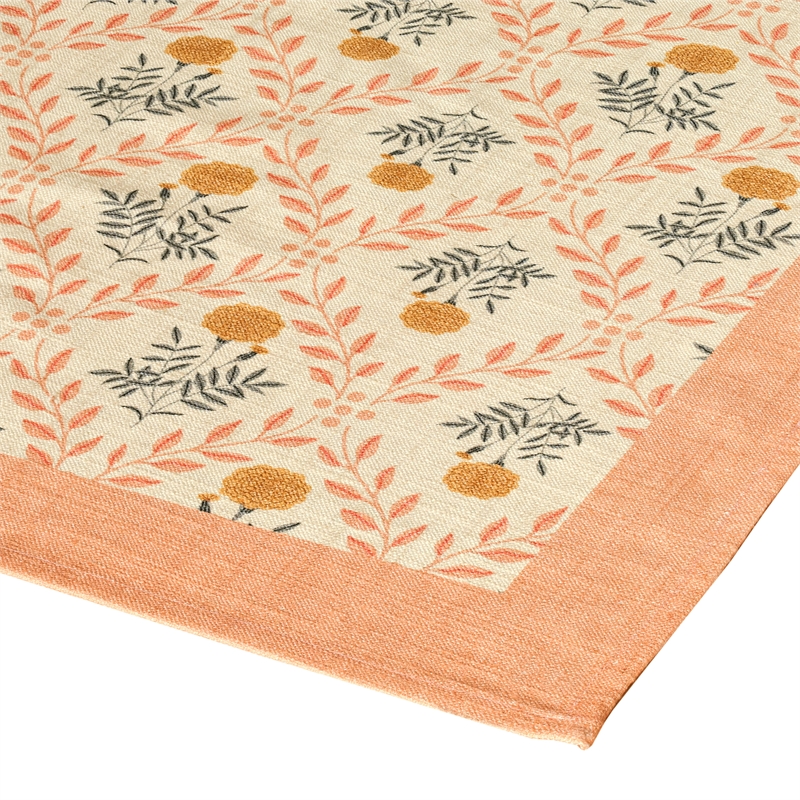Dolce Blush Pink Natural Cotton Table Cloth 70x160