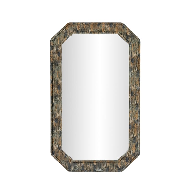 Charlene Jewel Wall Mirror - Watercolor Print
