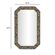 Charlene Jewel Wall Mirror - Watercolor Print