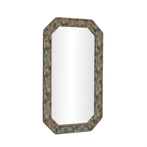 Charlene Jewel Wall Mirror - Watercolor Print
